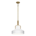 Quoizel - Kroonluchter BRECKEN met staaf 2xE27/60W/230V goud/wit